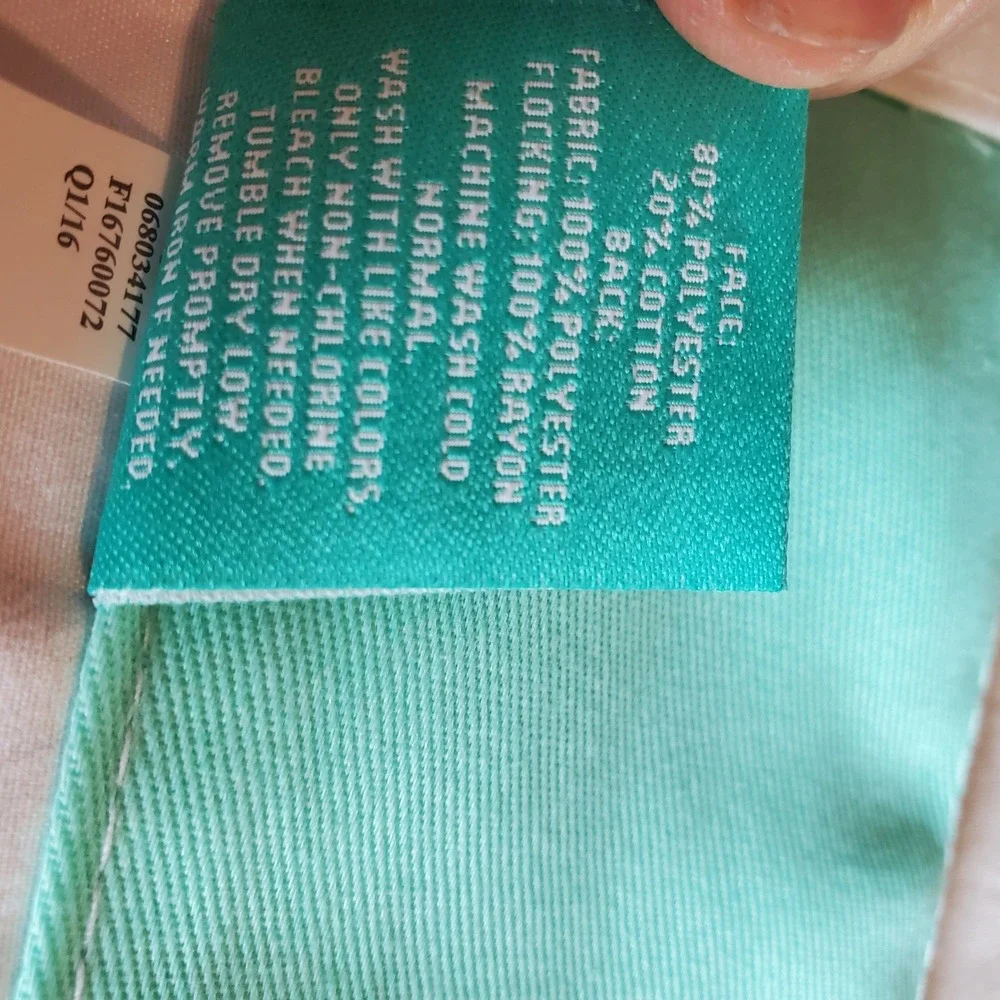 Pillowfort Mint Green and White Striped Curtain Panels Set of 2 42x84 Rod Pocket